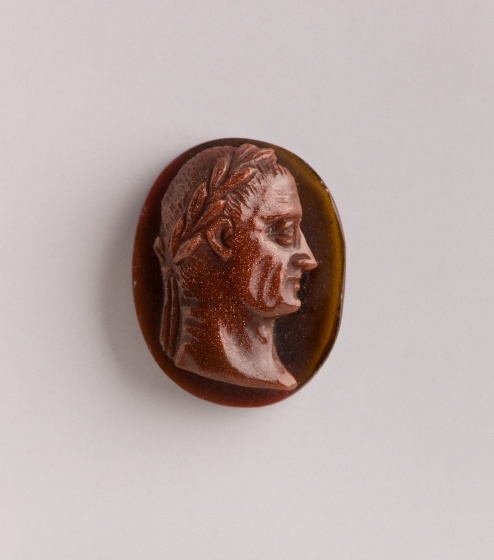 Kameo mit römischem Kaiser (Vespasian?), 17. Jh. (Landesmuseum Württemberg, Stuttgart CC BY-SA)