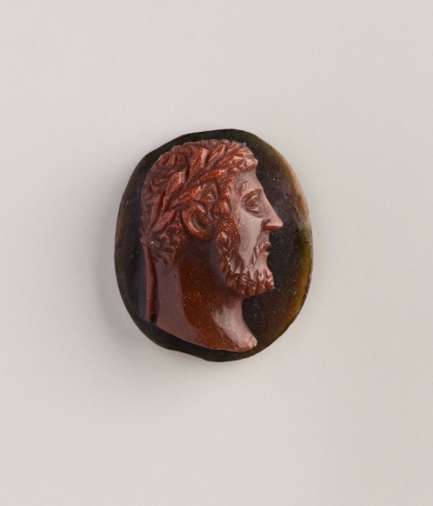 Kameo mit römischem Kaiser (Marcus Aurelius?), 17. Jh. (Landesmuseum Württemberg, Stuttgart CC BY-SA)