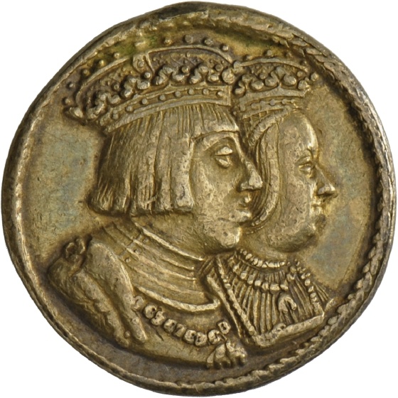 Medaille auf die Krönung König Ferdinands I. in Aachen, 1531 (Landesmuseum Württemberg, Stuttgart CC BY-SA)