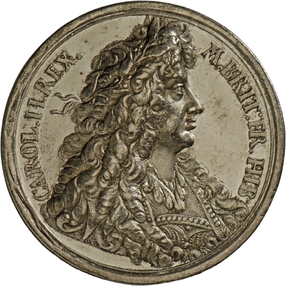Medaille auf die Standhaftigkeit Karls II. von England, o.J. (um 1683) (Landesmuseum Württemberg, Stuttgart CC BY-SA)