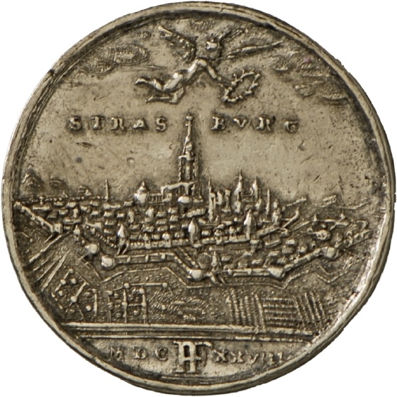 Medaille der Reichsstadt Straßburg, 1628 (Landesmuseum Württemberg, Stuttgart CC BY-SA)