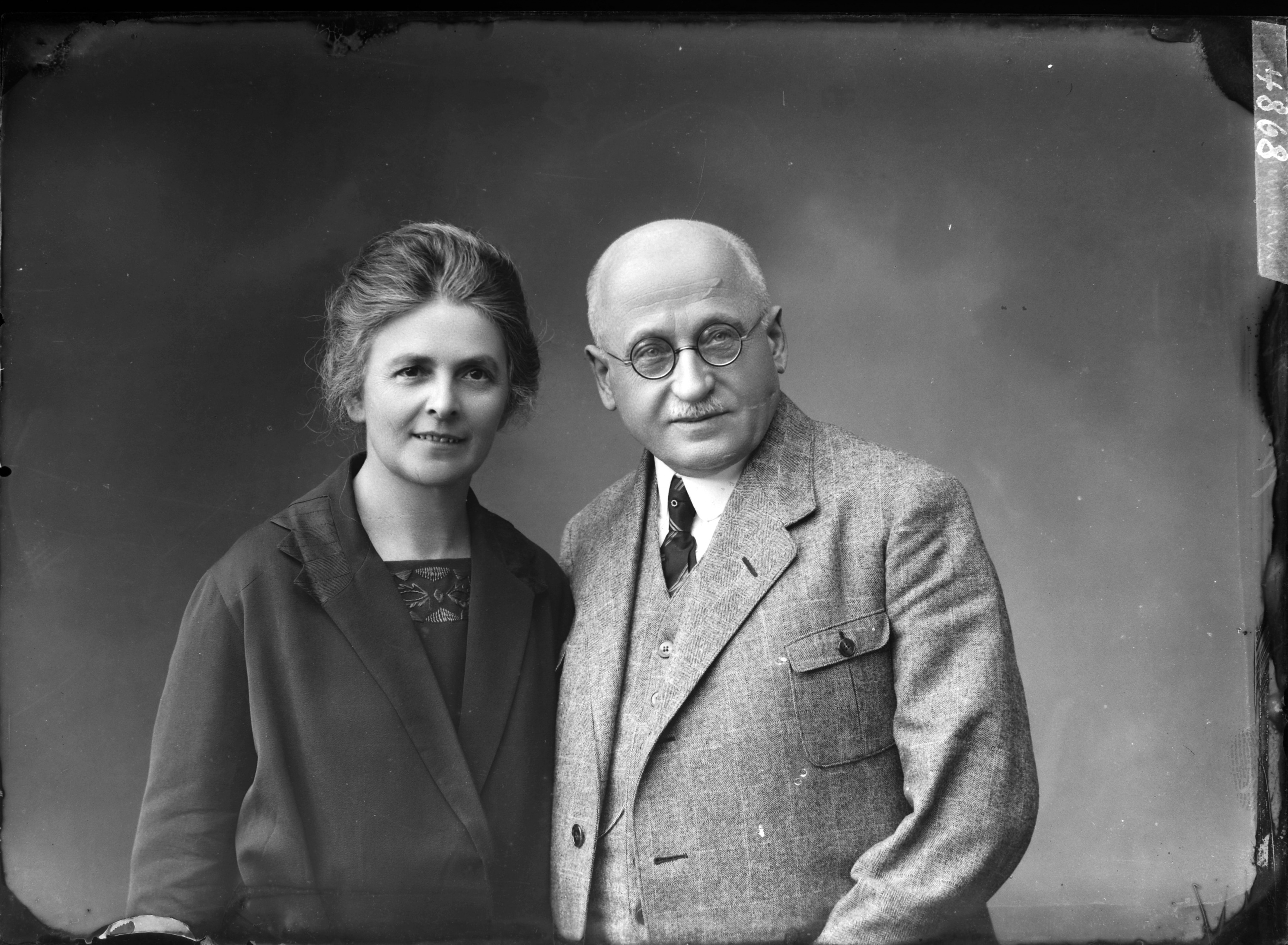 Porträt Staatspräsident Joseph Wittemann und Ehefrau Maria geb. Wittemann (Bezirksmuseum Buchen CC BY-NC-SA)