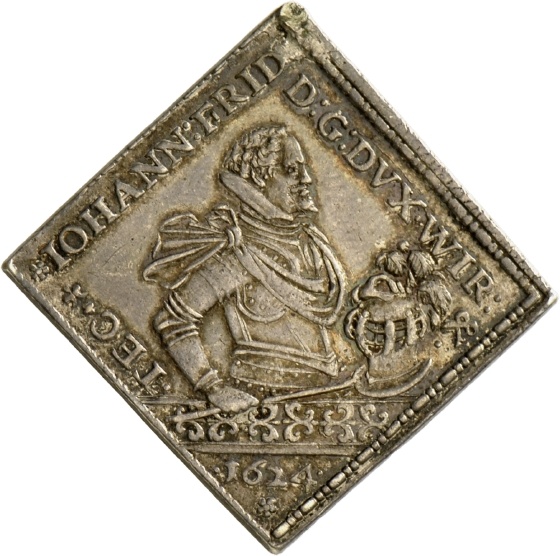 Medaille von François Guichart auf Herzog Johann Friedrich von Württemberg, 1624 (Landesmuseum Württemberg, Stuttgart CC BY-SA)