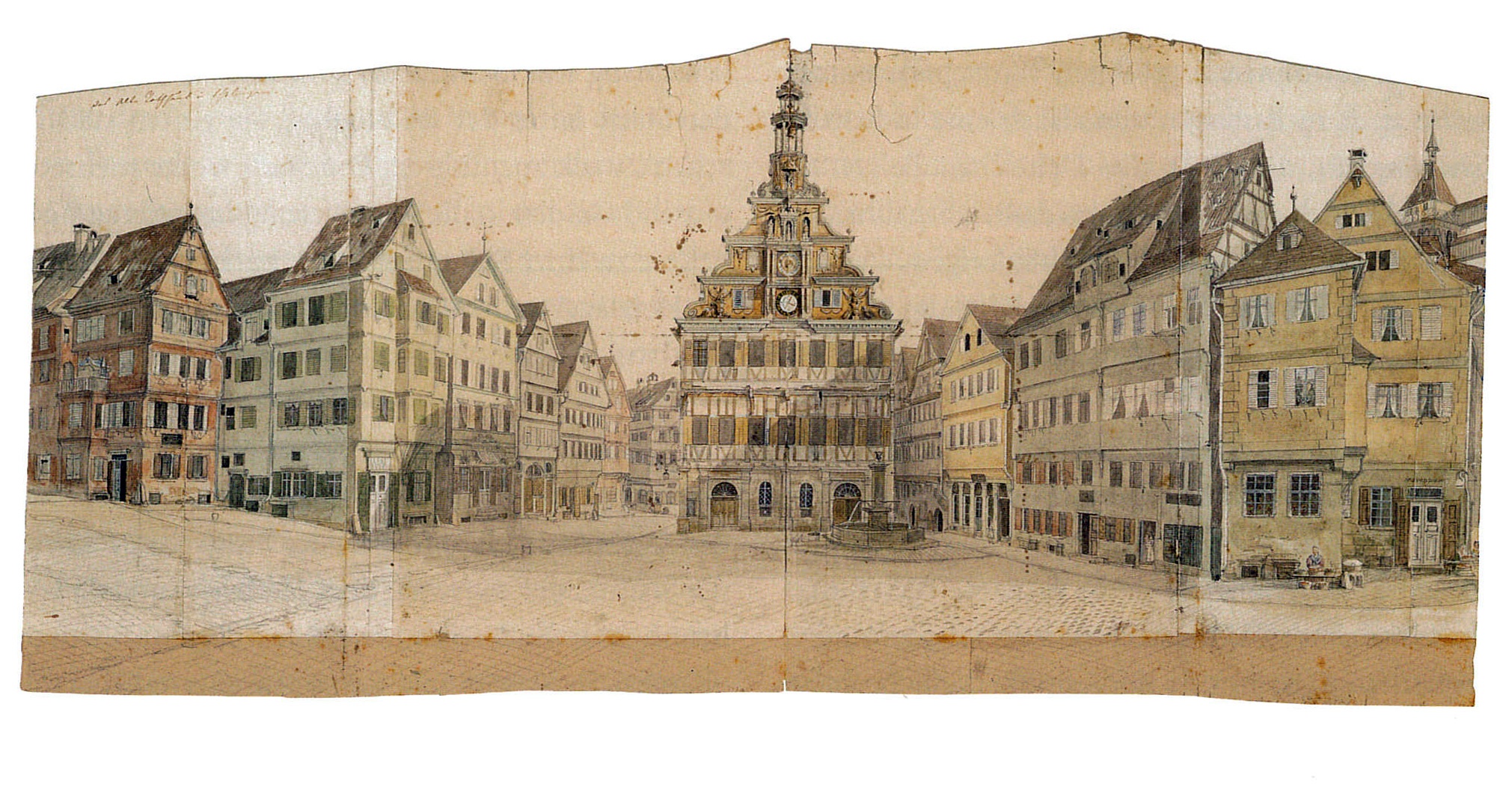 Johannes Braungart: Altes Rathaus Esslingen (Stadtmuseum im Gelben Haus Esslingen CC BY-NC-SA)
