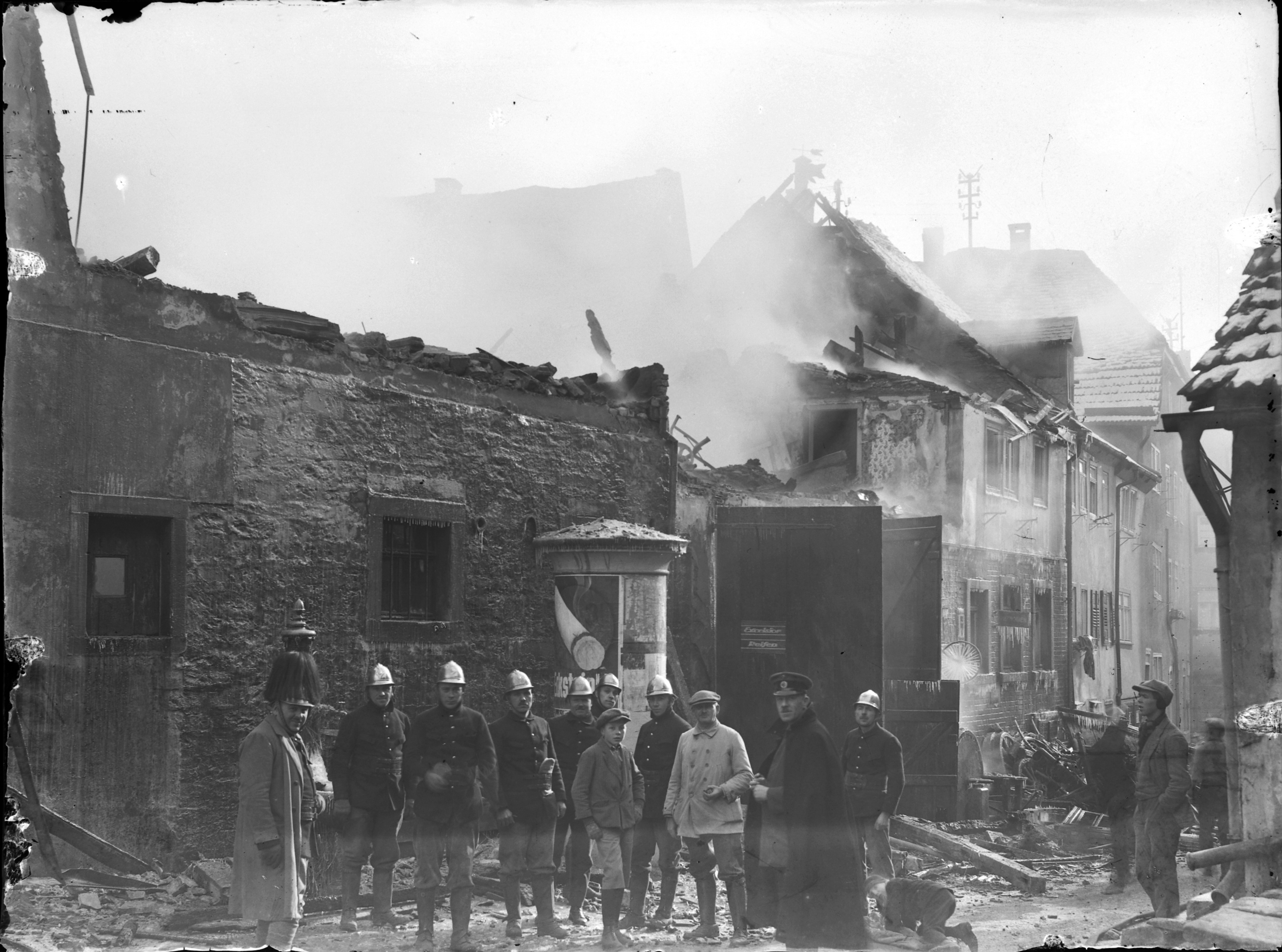 Feuerwehreinsatz 1932 (Bezirksmuseum Buchen CC BY-NC-SA)