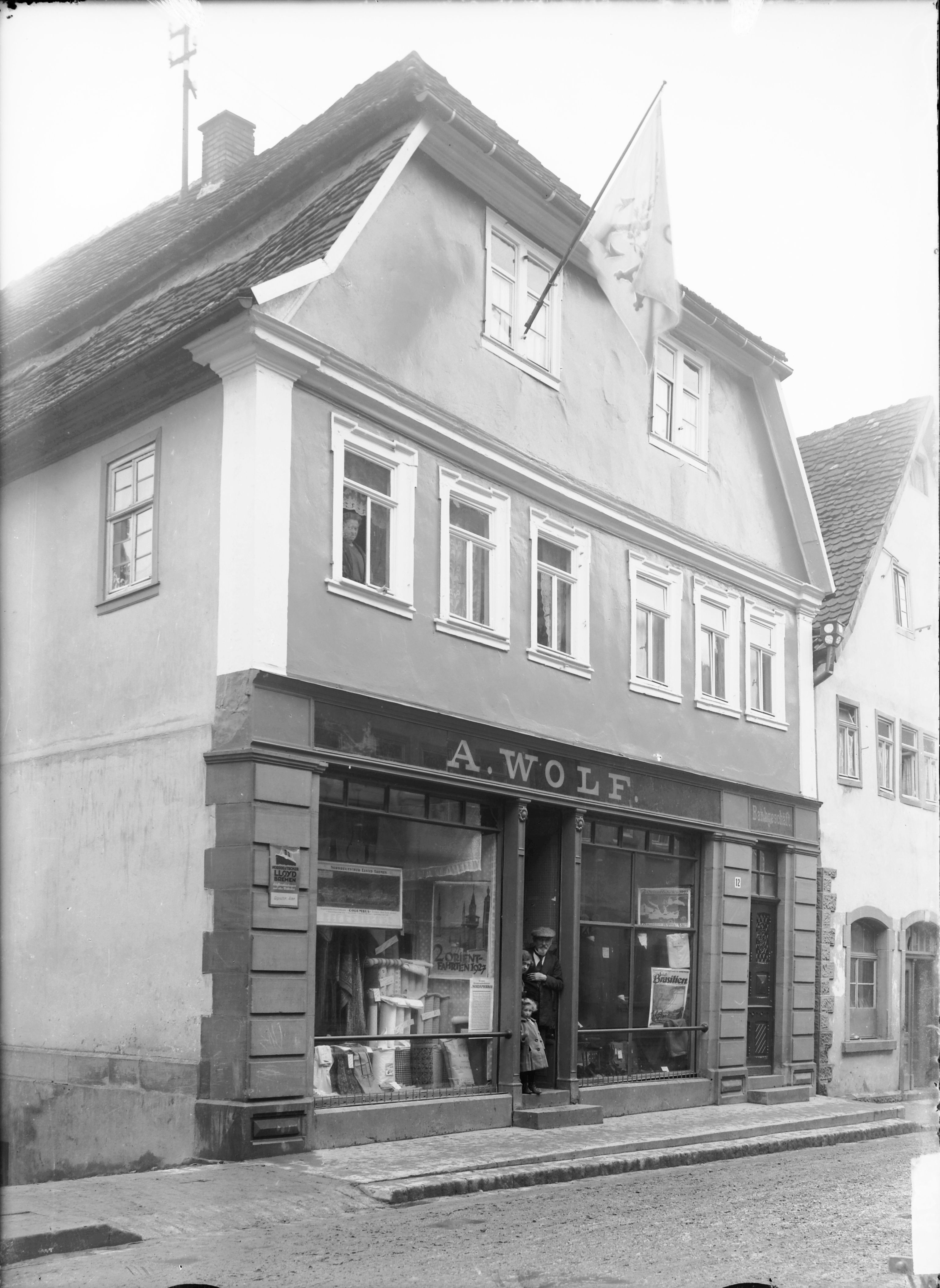 Geschäft von Abraham Wolf (Bezirksmuseum Buchen CC BY-NC-SA)