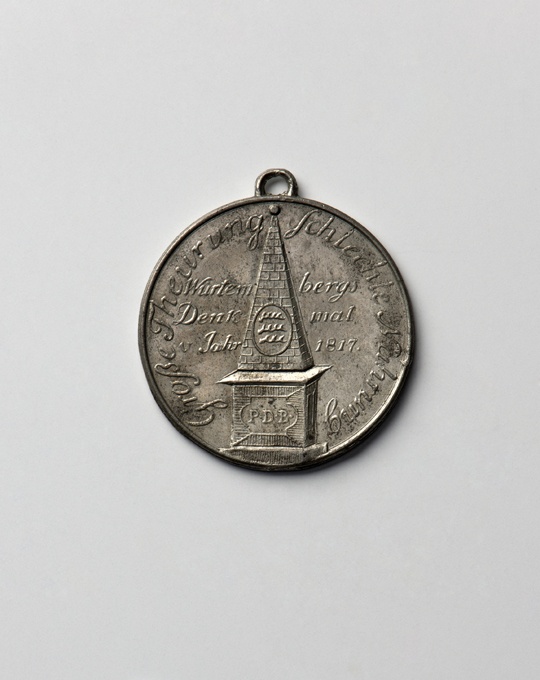 Medaille des Medailleurs P. D. B. auf die Hungersnot 1816/1817 und den Erntesegen 1817 im Königreich Württemberg (Landesmuseum Württemberg, Stuttgart CC BY-SA)