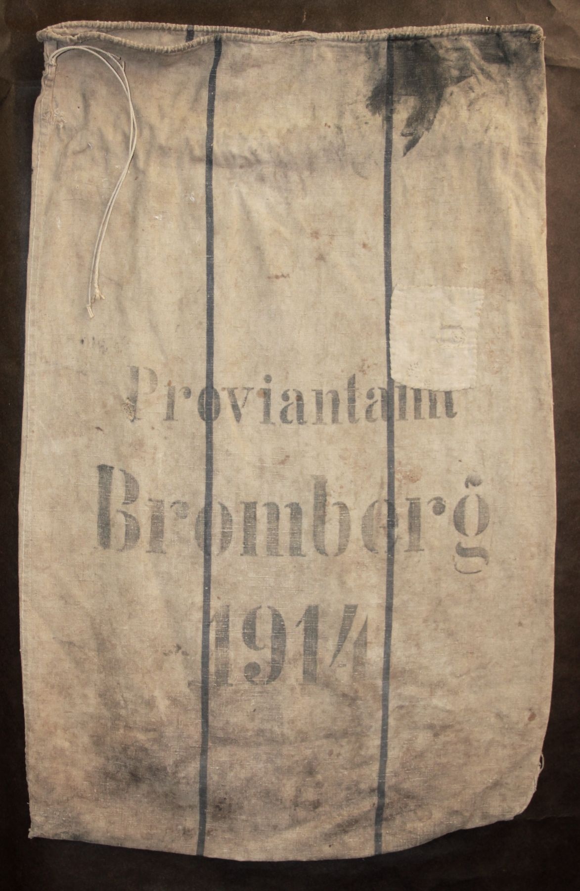 Getreidesack Proviantamt Bromberg 1914 (Heimatstube Frohnstetten CC BY-NC-SA)