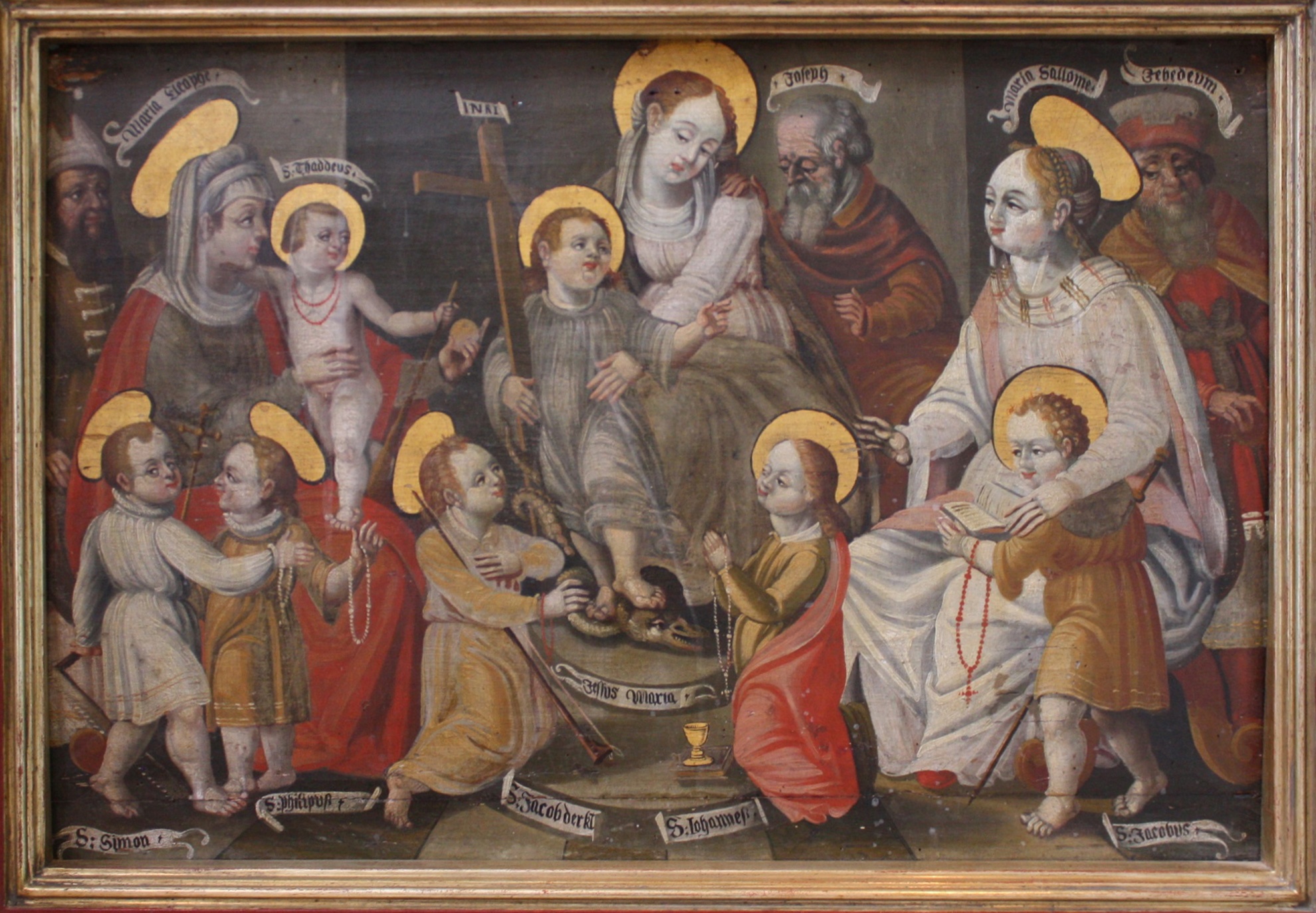 Tafelbild: Heilige Sippe (Dominikanermuseum Rottweil CC BY-NC-SA)