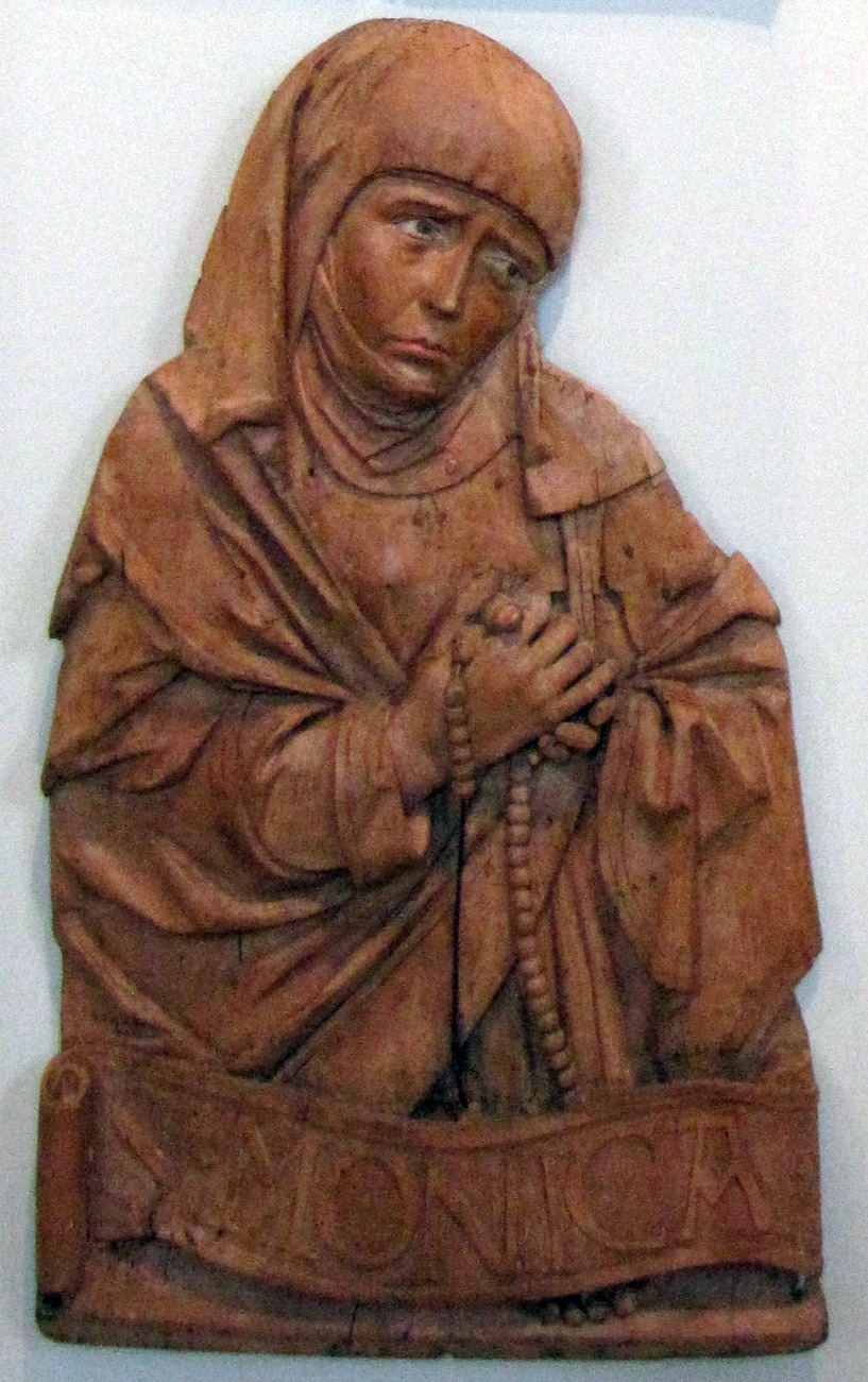Flachrelief: Hl. Monika (Dominikanermuseum Rottweil CC BY-NC-SA)