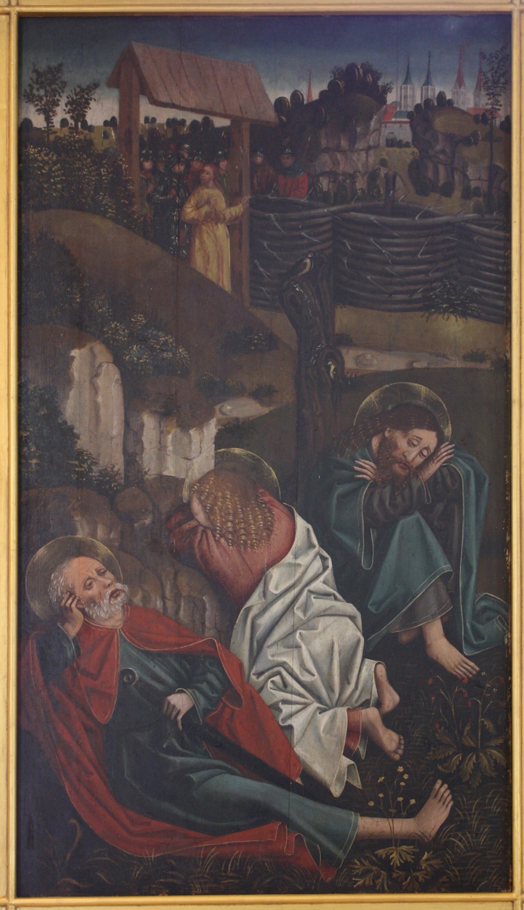 Tafelbild: Schlafende Jünger (Dominikanermuseum Rottweil CC BY-NC-SA)