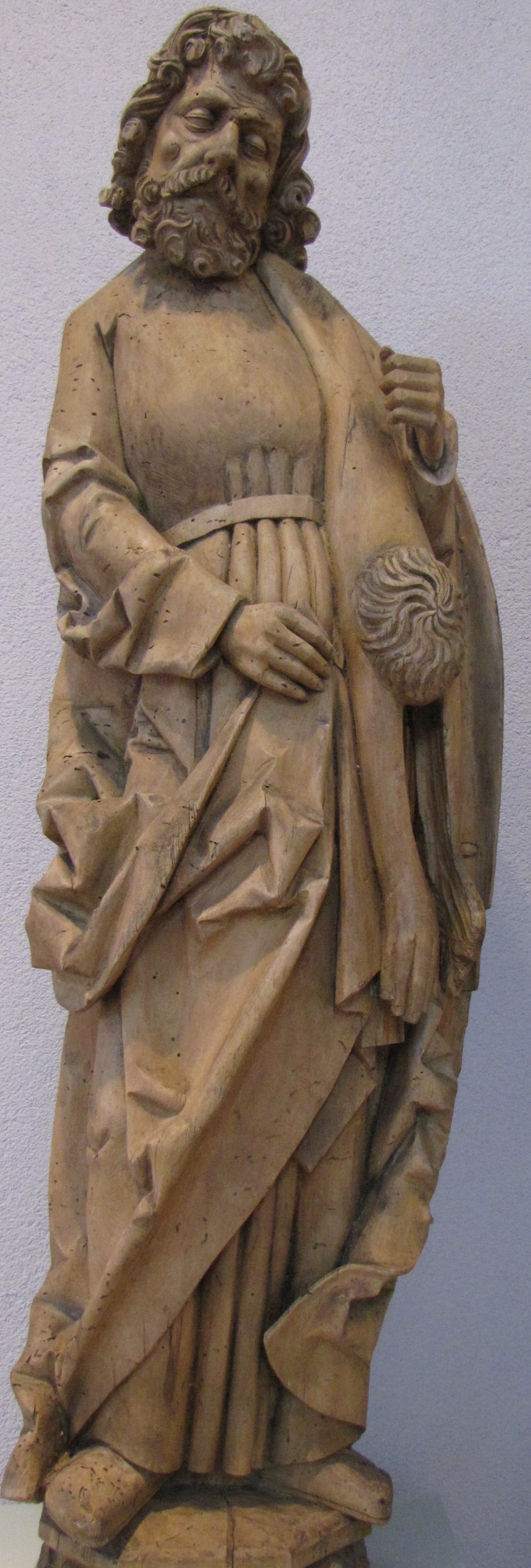 Skulptur: hl. Bartholomäus (Dominikanermuseum Rottweil CC BY-NC-SA)