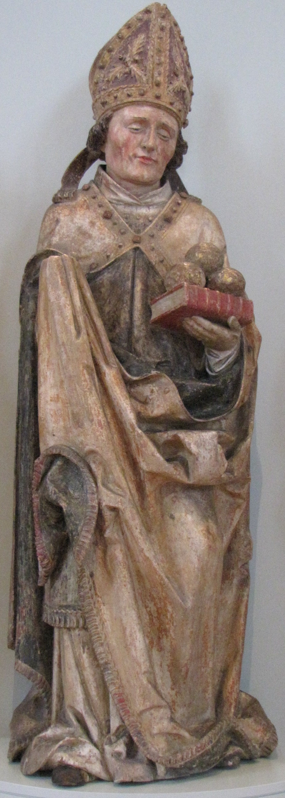 Schreinfigur: Hl. Nikolaus (Dominikanermuseum Rottweil CC BY-NC-SA)