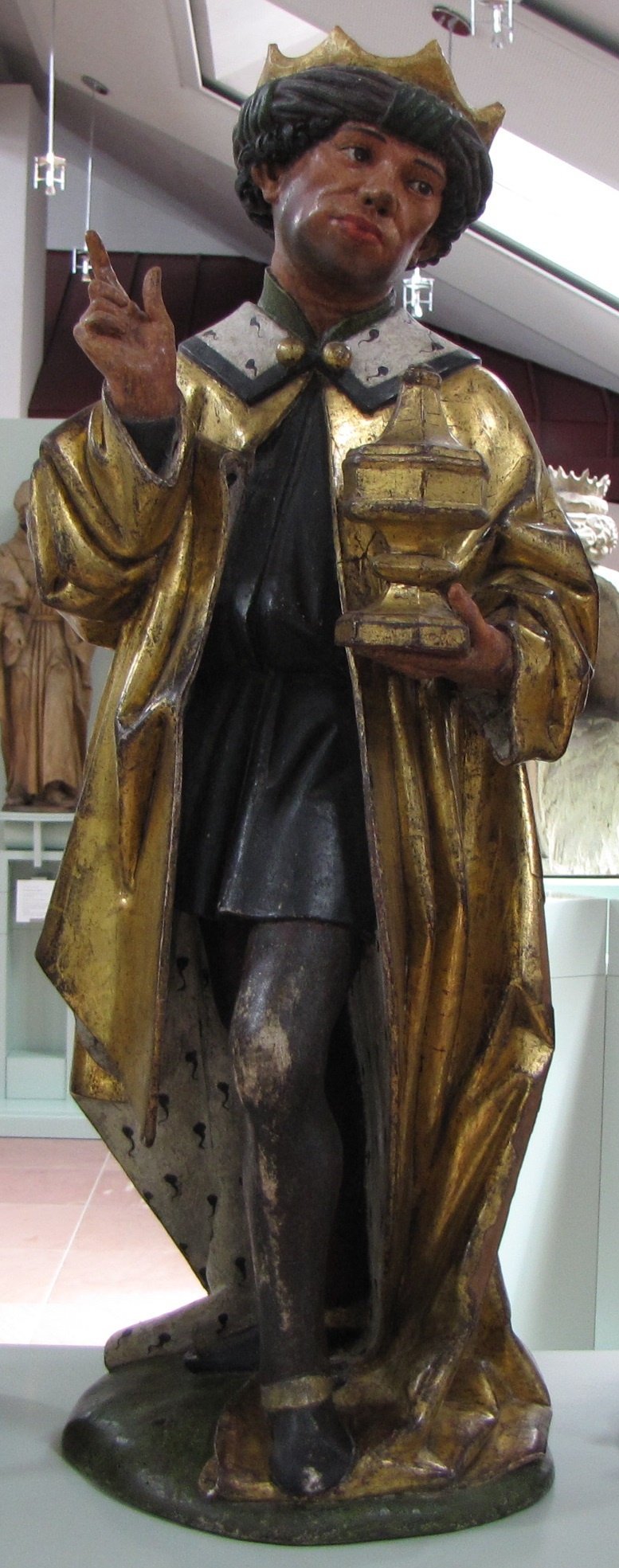 Skulptur: Hl. König Balthasar (Dominikanermuseum Rottweil CC BY-NC-SA)