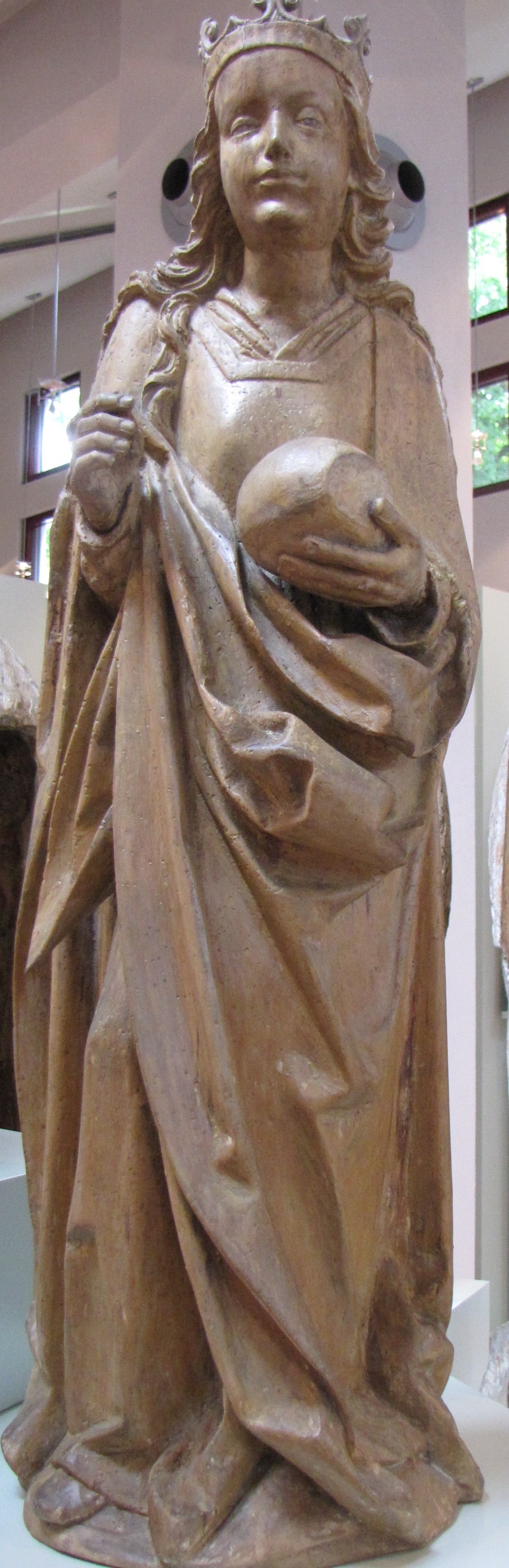 Skulptur: Hl. Agatha (Dominikanermuseum Rottweil CC BY-NC-SA)