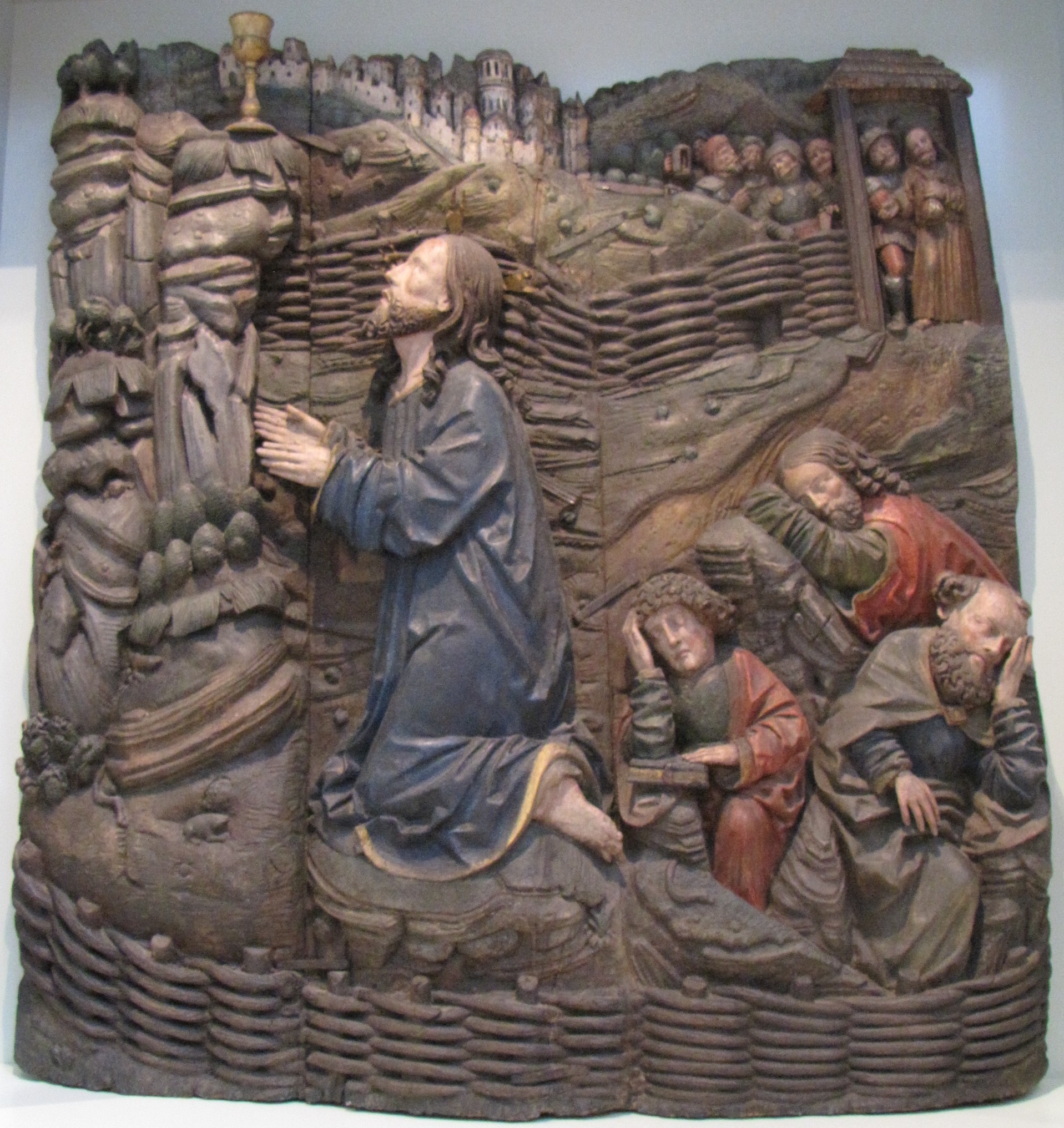 Hochrelief: Christus am Ölberg (Dominikanermuseum Rottweil CC BY-NC-SA)