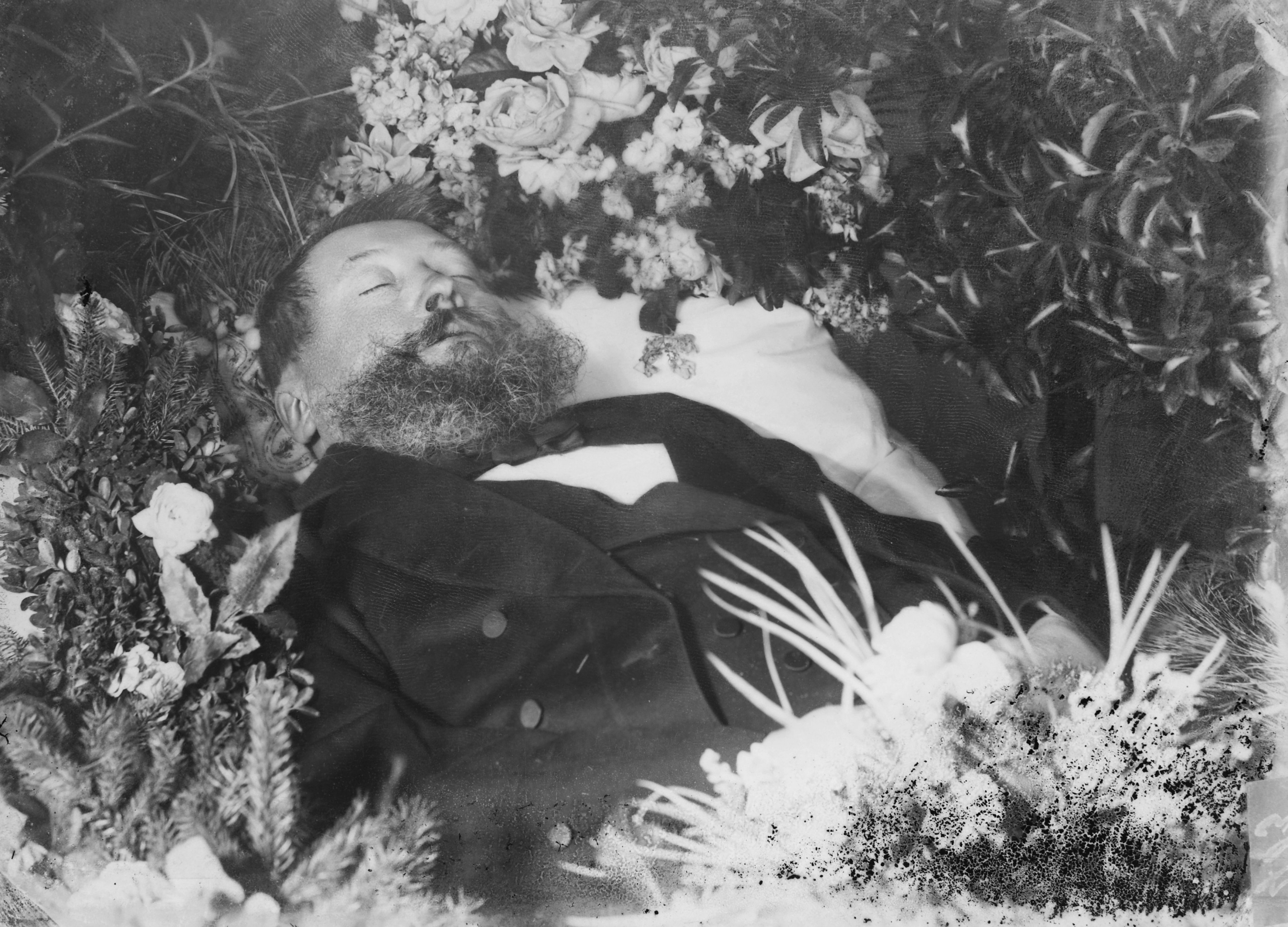 Mann auf dem Totenbett (Bezirksmuseum Buchen CC BY-NC-SA)