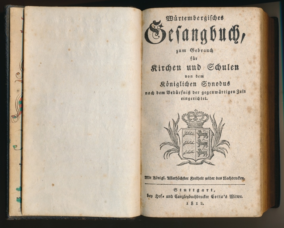 Württembergisches Gesangbuch aus dem Besitz von Elisabeth Wölfle (1799-1849) (Stadtmuseum CC BY-NC-SA)