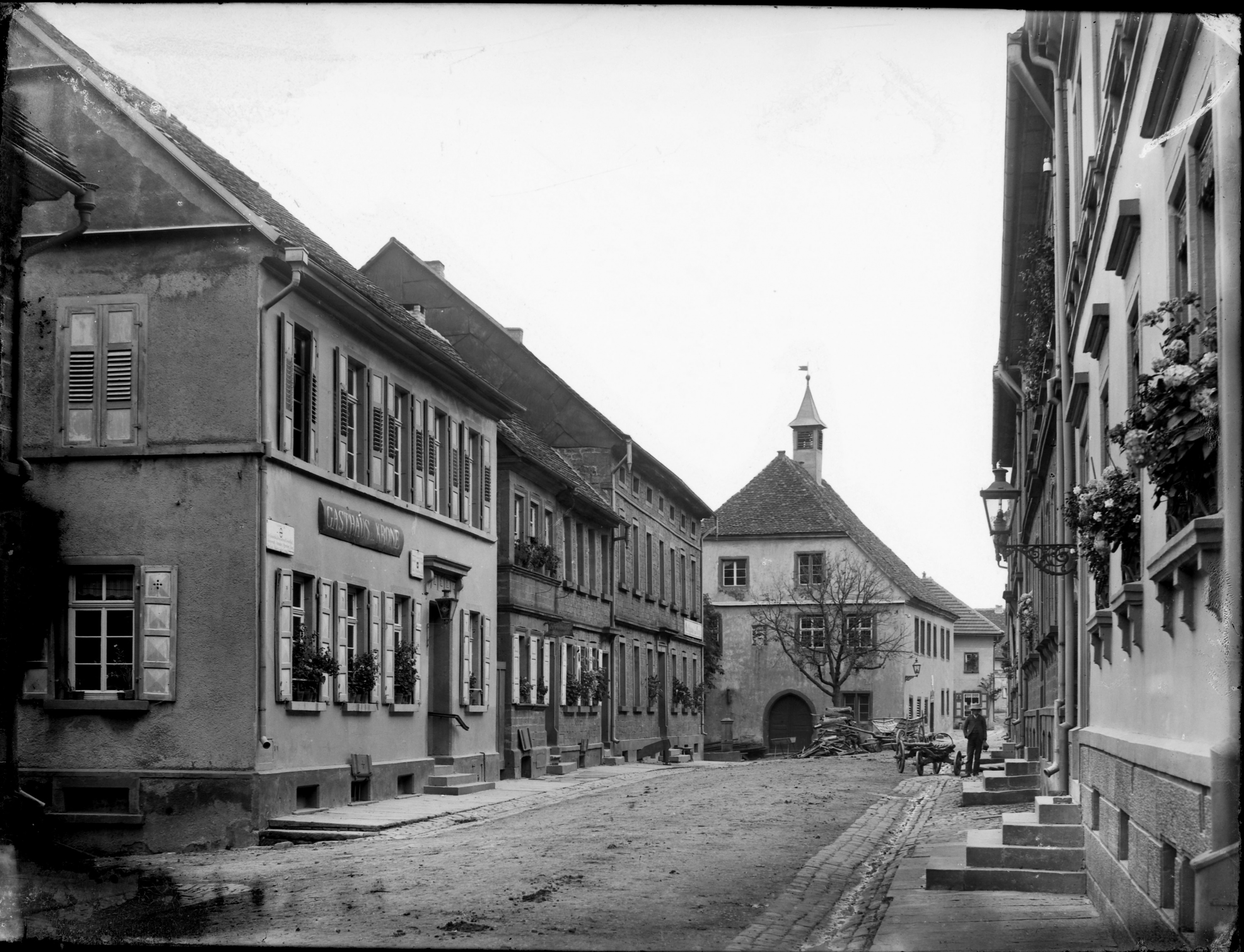 Hauptstraße in Mudau (Bezirksmuseum Buchen CC BY-NC-SA)