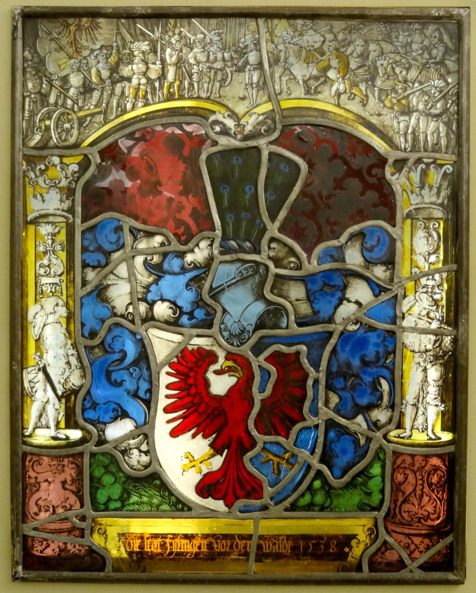 Wappenscheibe der Stadt Villingen (Franziskanermuseum Villingen-Schwenningen CC BY)