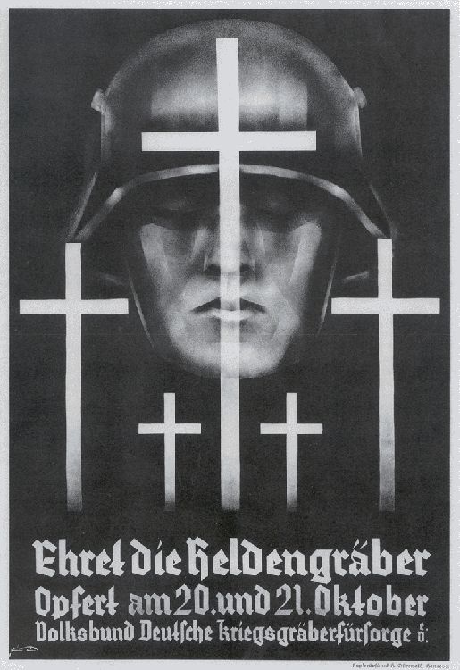 Plakat "Ehret die Heldengräber" (Museum im Kornhaus Bad Waldsee CC BY-NC-SA)