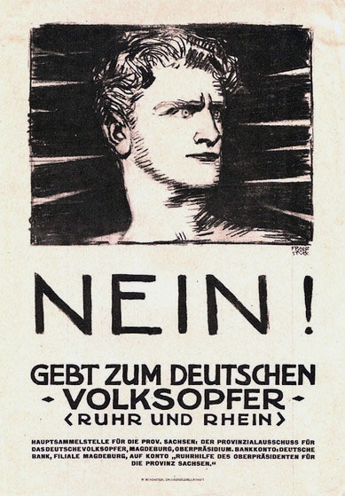 Plakat "Gebt zum deutschen Volksopfer" (Museum im Kornhaus Bad Waldsee CC BY-NC-SA)