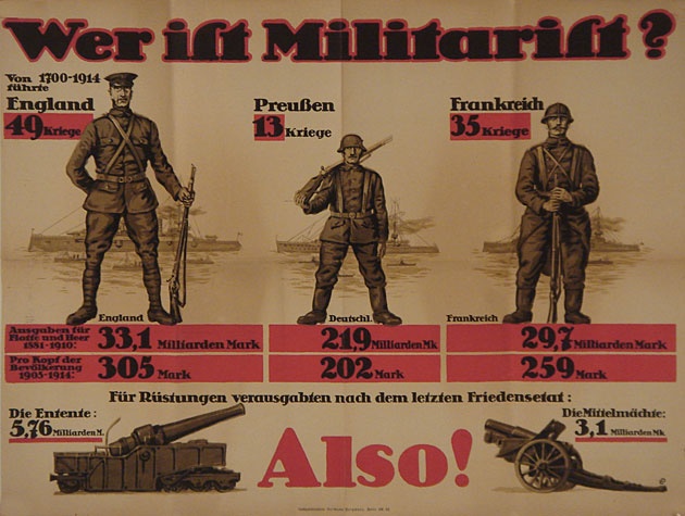 Plakat "Wer ist Militarist?" (Museum im Kornhaus Bad Waldsee CC BY-NC-SA)