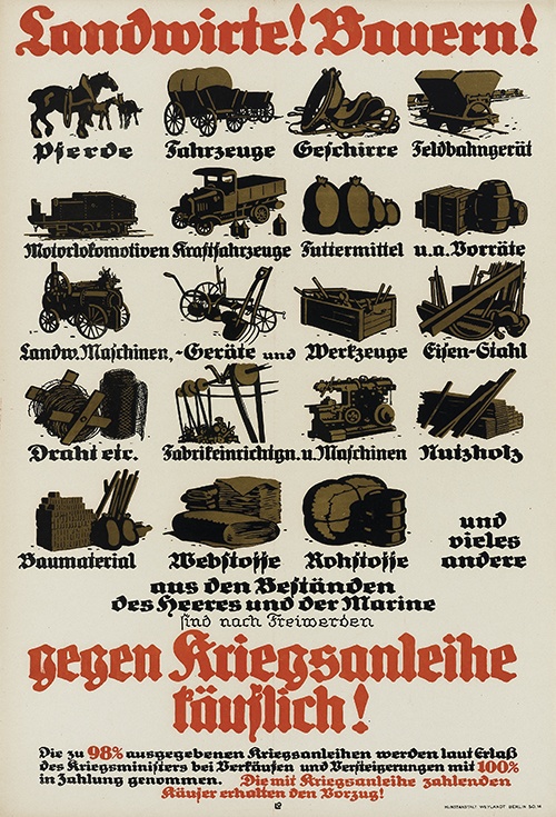 Plakat "Landwirte! Bauern!" (Museum im Kornhaus Bad Waldsee CC BY-NC-SA)