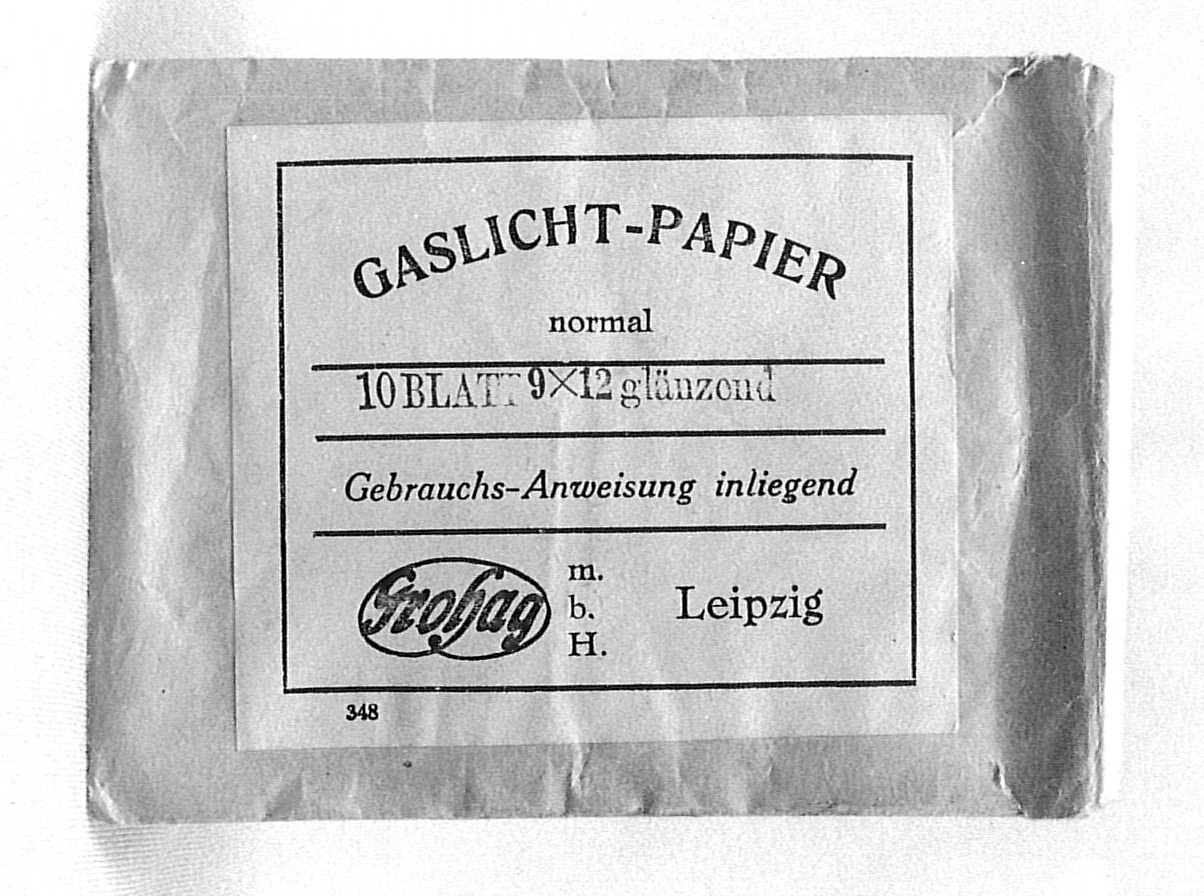 Gaslichtpapier (Verpackung) (Heimatmuseum Haus Montfort CC BY)