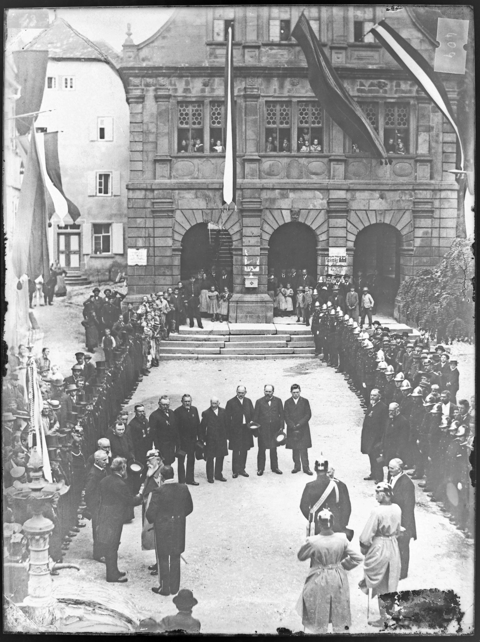 Der Großherzog in Buchen 1896 (5 Aufnahmen) (Bezirksmuseum Buchen CC BY-NC-SA)