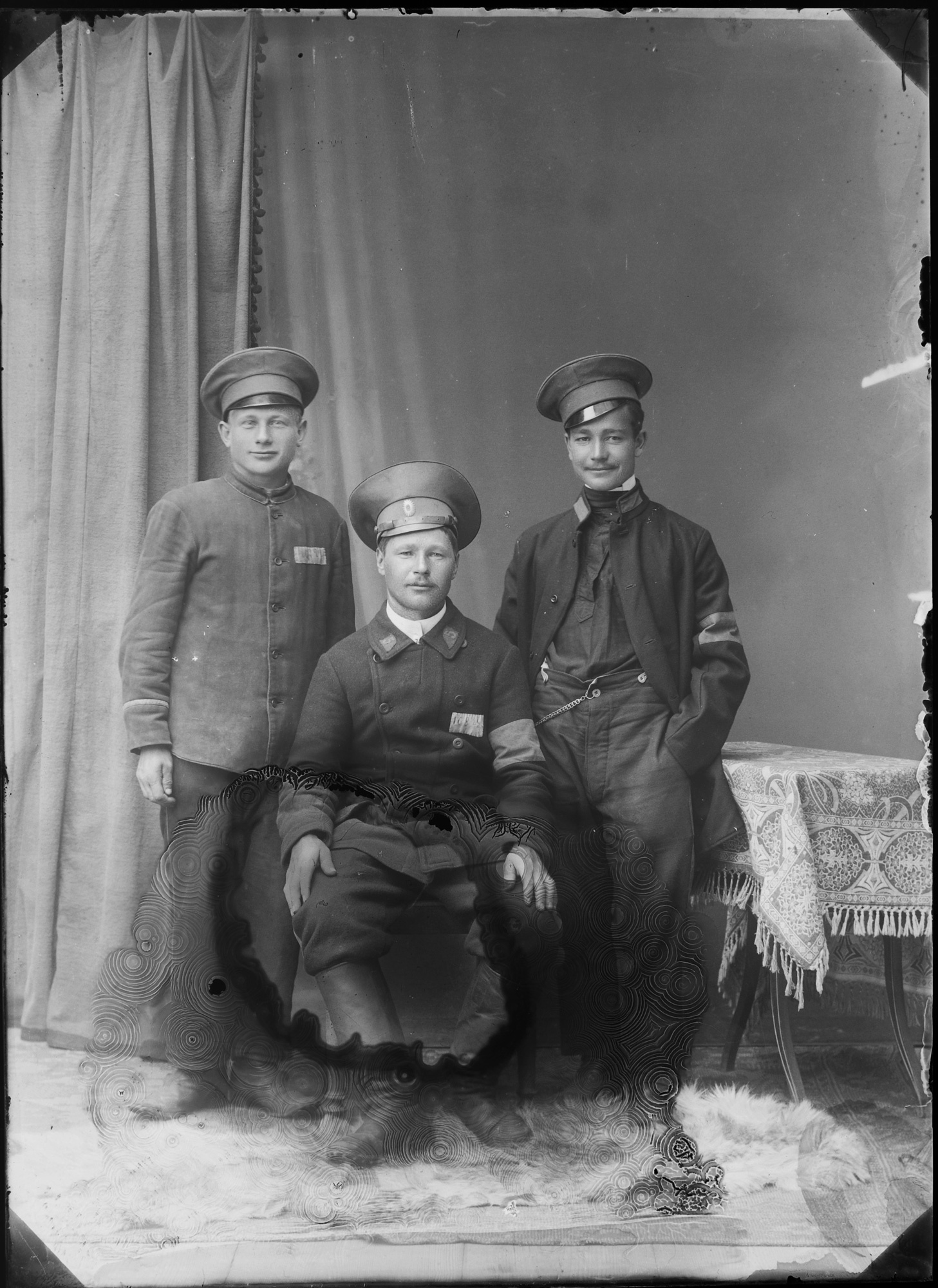 Drei russische Kriegsgefangene (Bezirksmuseum Buchen CC BY-NC-SA)
