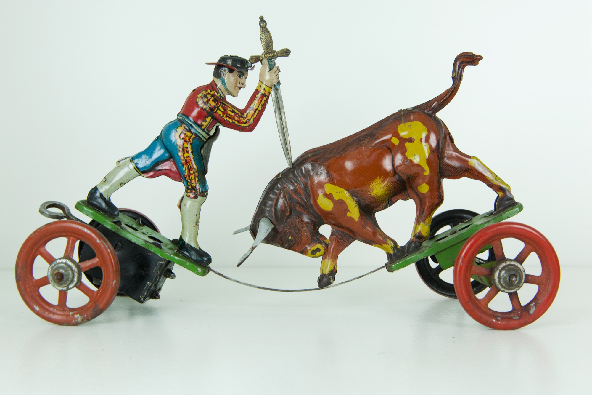Technofix Hahnenkampf (Das Kleine Museum - Spielzeug aus zwei Jahrhunderten CC BY)