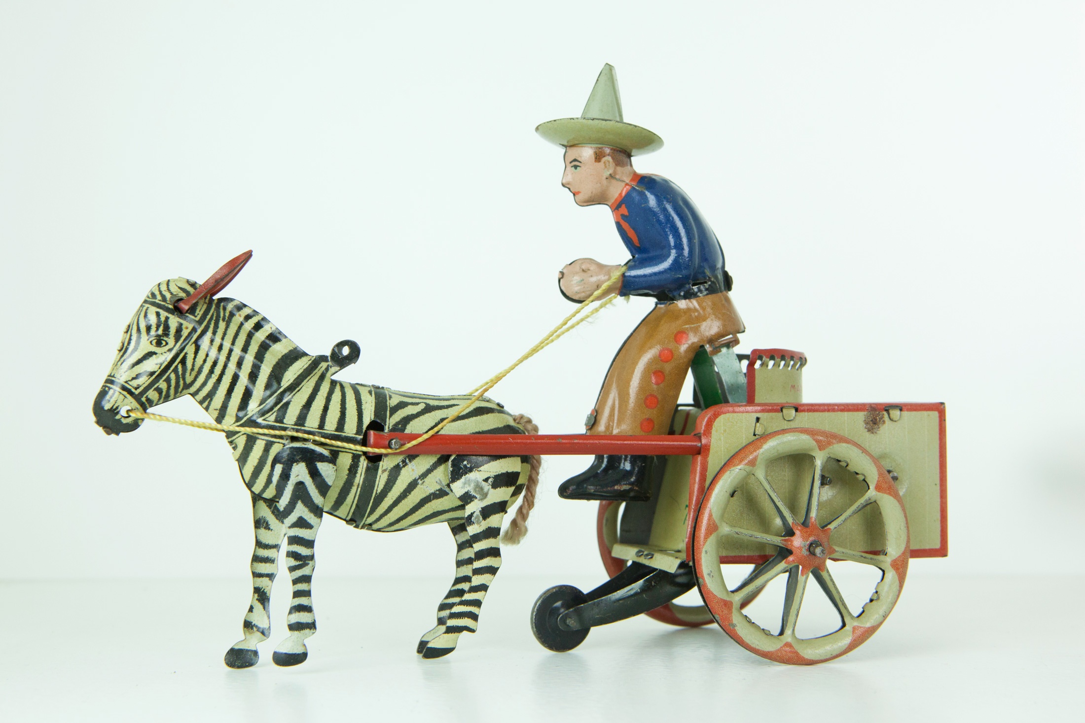 Lehmann "Zikra" Zebra Kutsche (Das Kleine Museum - Spielzeug aus zwei Jahrhunderten CC BY)