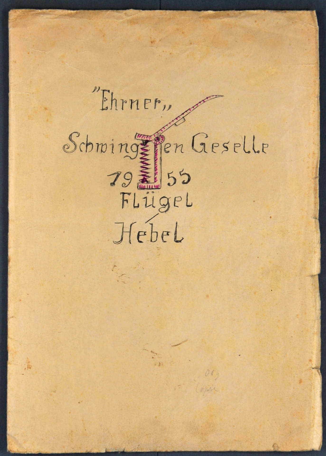 Heft "Ehrner Schwingen Geselle 1955 Flügel Hebel" (Gustav Mesmer Stiftung CC BY-NC-SA)