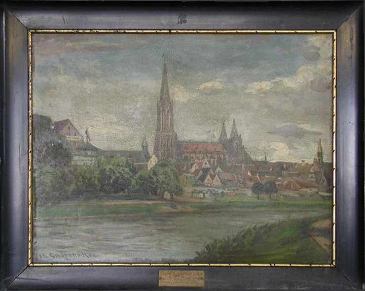 Otto Schäffenacker: Ansicht von Ulm (Stadtmuseum im Kulturzentrum CC BY-NC-SA)
