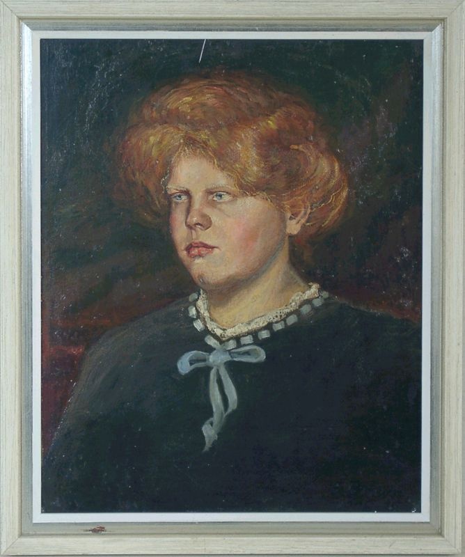 Hans Emil Braun-Kirchberg: Porträt einer jungen Frau (Sandelsches Museum Kirchberg an der Jagst CC BY-NC-SA)