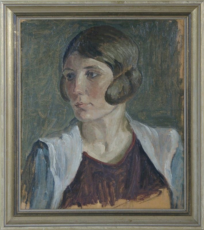 Hans Emil Braun-Kirchberg: Porträt einer jungen Frau (Sandelsches Museum Kirchberg an der Jagst CC BY-NC-SA)