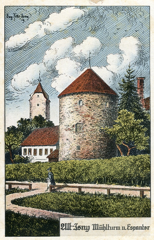Alt-Isny Mühlturm und Espantor (Stadtarchiv Isny CC BY-NC-SA)