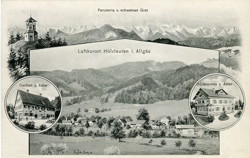 Holzleuten im Allgäu (Stadtarchiv Isny CC BY-NC-SA)