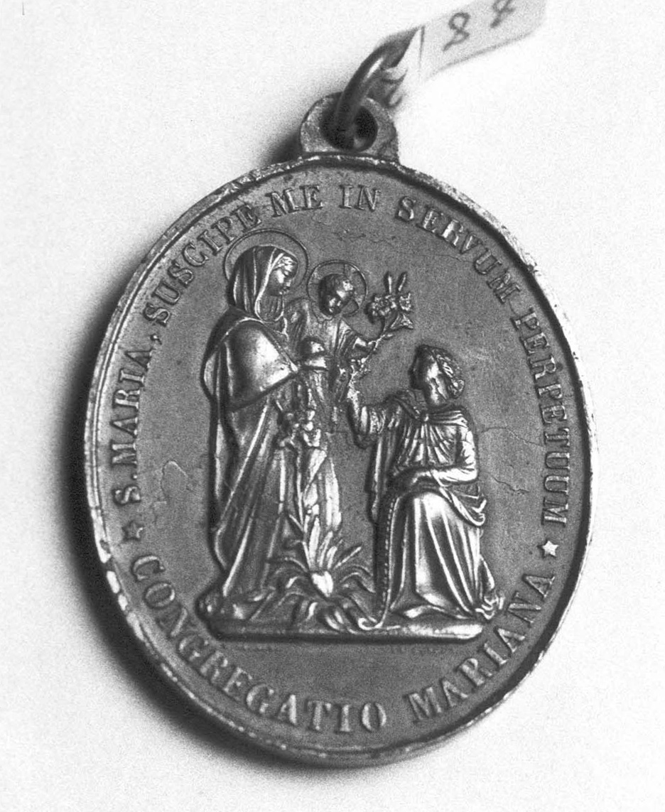 Medaille der Marianischen Kongregation (Museum im Kornhaus Bad Waldsee CC BY-NC-SA)