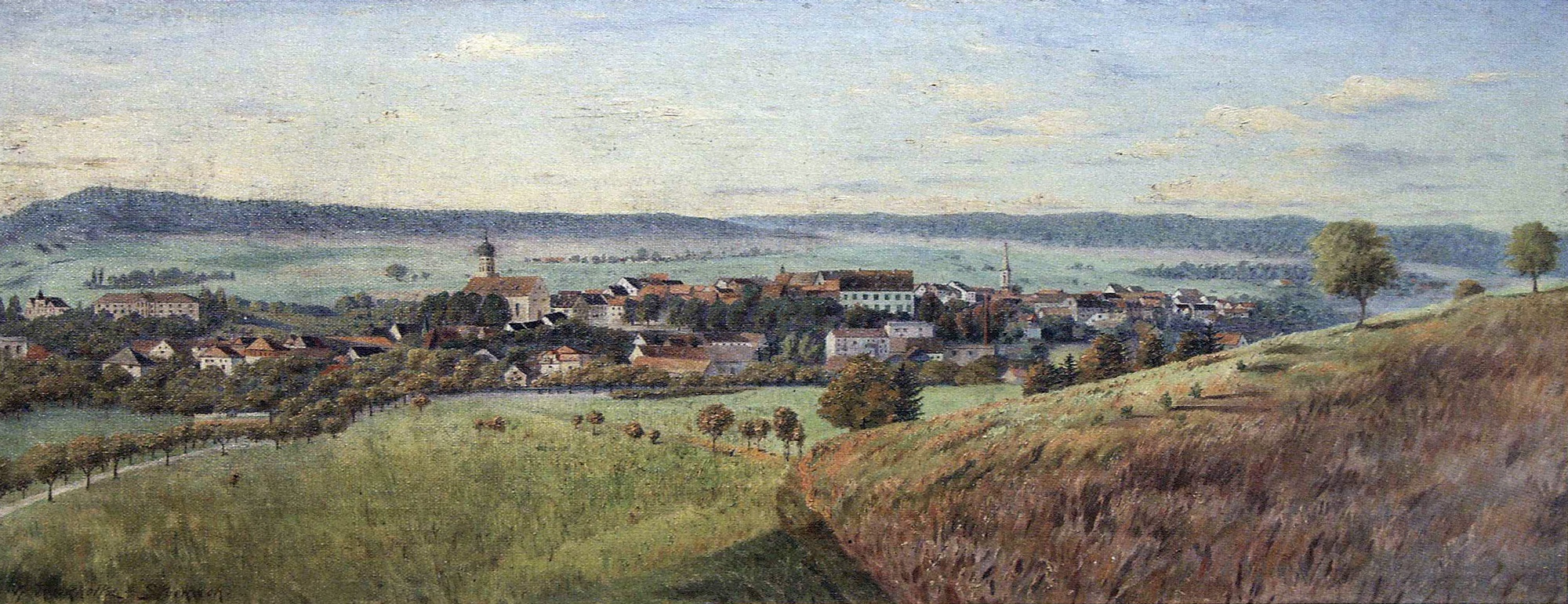 Gustav Rockholtz: Ansicht von Stockach (Stadtmuseum im Kulturzentrum CC BY-NC-SA)