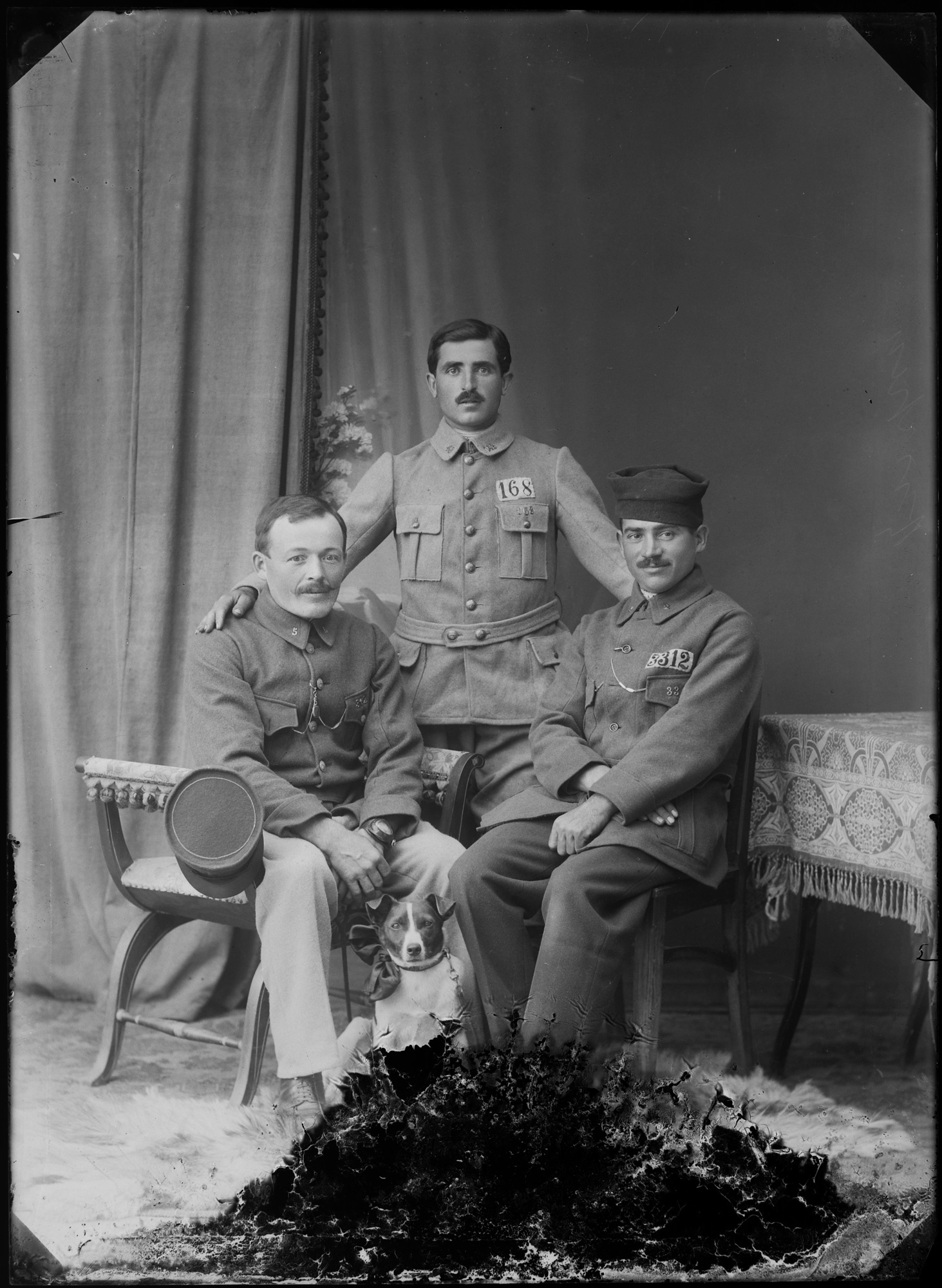 Drei französische Kriegsfangene (Bezirksmuseum Buchen CC BY-NC-SA)