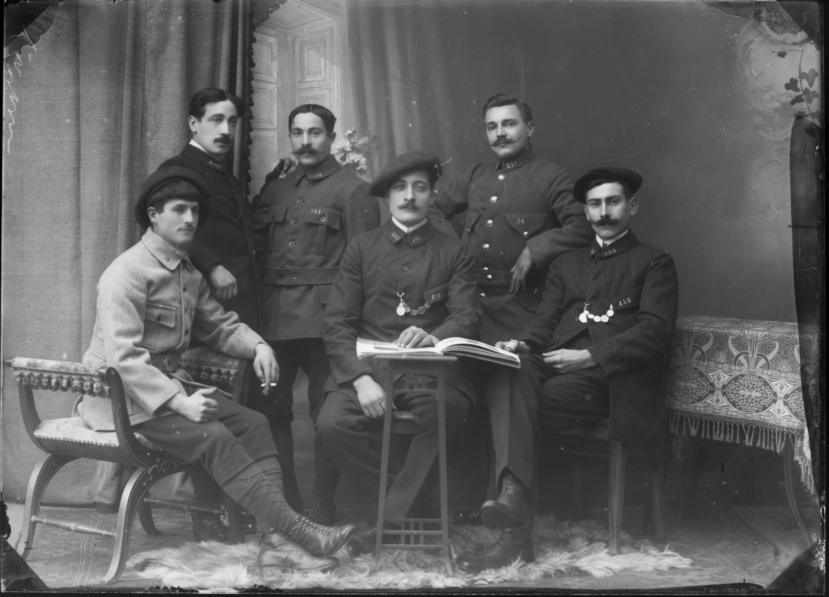Sechs französische Kriegsfangene (Bezirksmuseum Buchen CC BY-NC-SA)