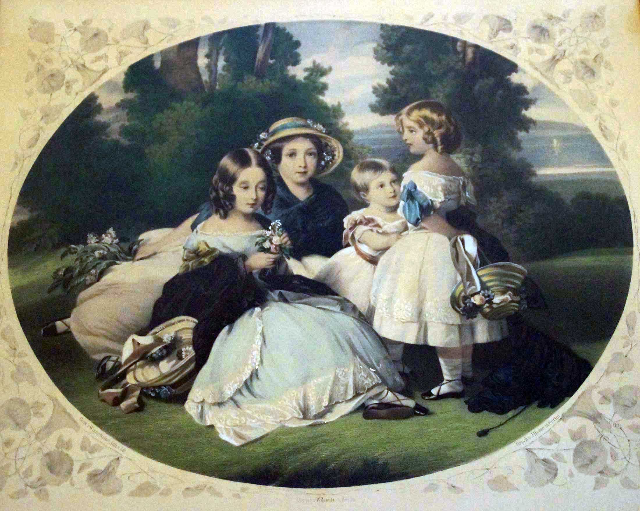 Wilhelm Jab: Die Töchter von Queen Victoria (Le Petit Salon - Winterhalter in Menzenschwand CC BY-NC-SA)