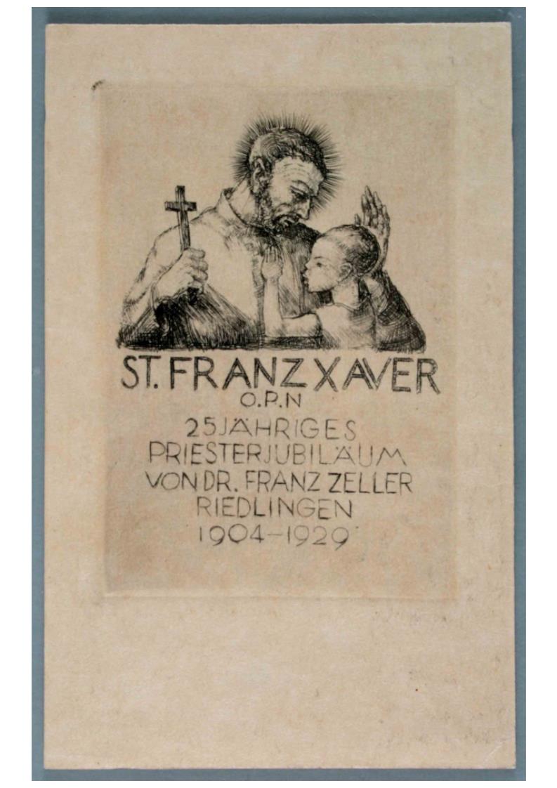 Albert Burkart: Priesterjubiläum Franz Zeller (Museum "Schöne Stiege" Riedlingen CC BY-NC-SA)