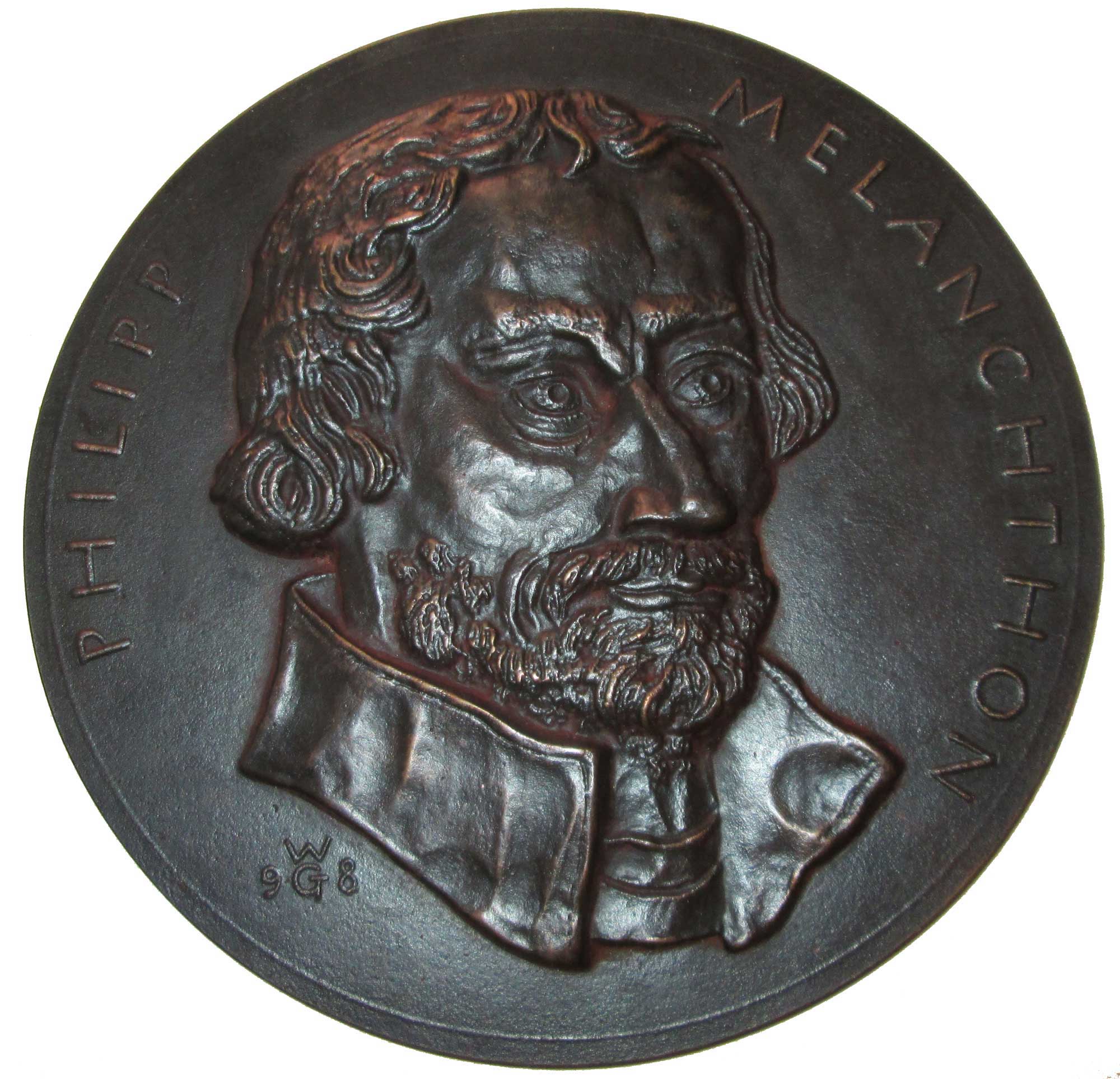 Einseitige Schau-Medaille auf Philipp Melanchthon 1998 (Museum im Melanchthonhaus Bretten CC BY-NC-SA)