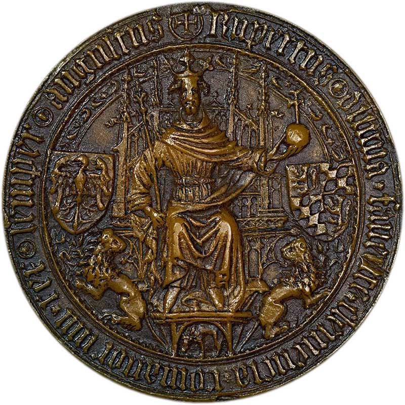Königssiegel des Ruprecht von der Pfalz (Museum im Melanchthonhaus Bretten CC BY-NC-SA)