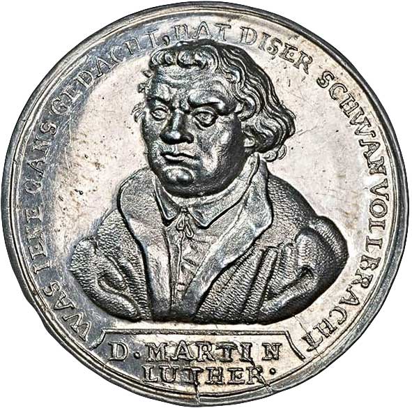Medaille auf Martin Luther (Museum im Melanchthonhaus Bretten CC BY-NC-SA)