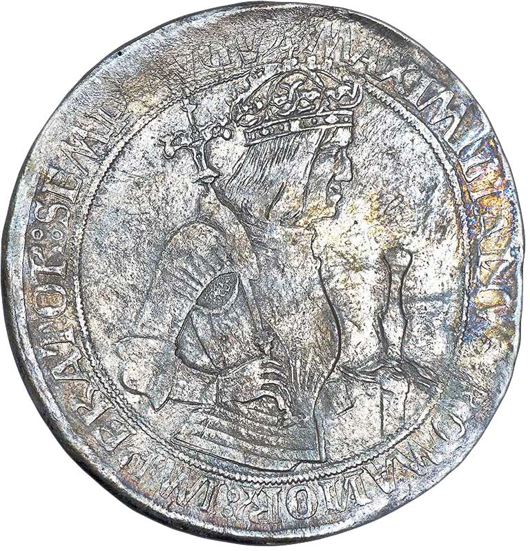 Kaiser Guldiner Maximilians I. 1517 (Galvano Vorderseite) (Museum im Melanchthonhaus Bretten CC BY-NC-SA)