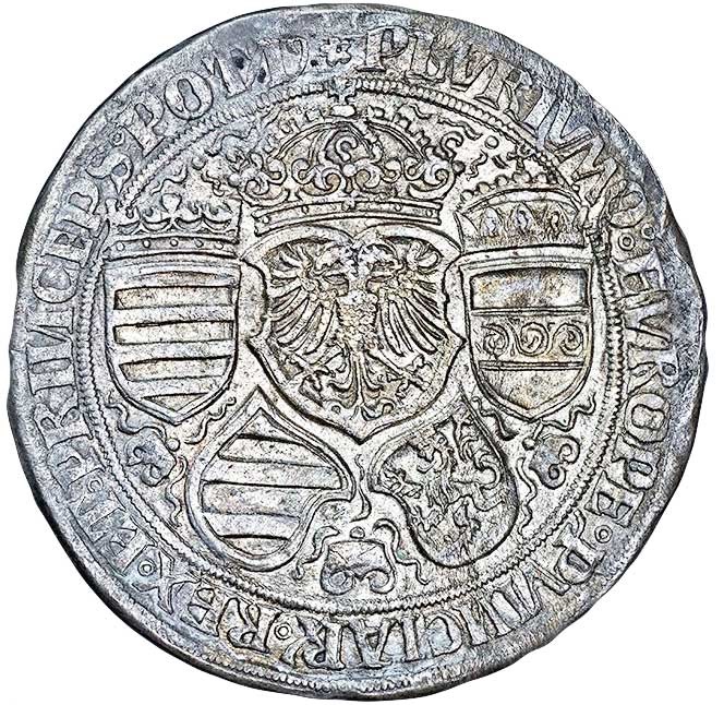 Kaiser Guldiner Maximilians I. 1517 (Galvano Rückseite) (Museum im Melanchthonhaus Bretten CC BY-NC-SA)